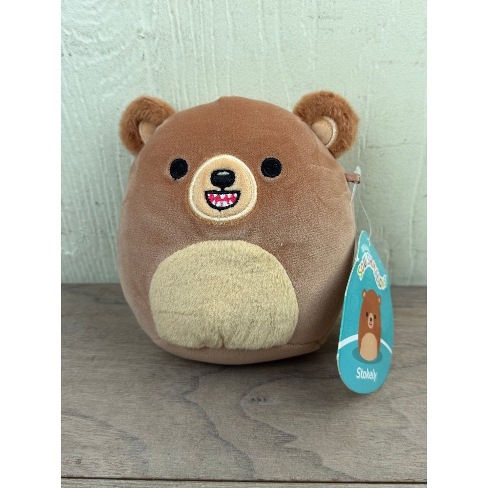 Squishmallows Stokely Bear Original Plush Soft Squishy Collectible 4.5" Toy
